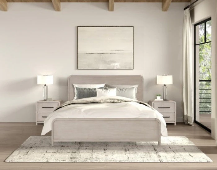 Belize Natural Oak Queen Bed - Image 5