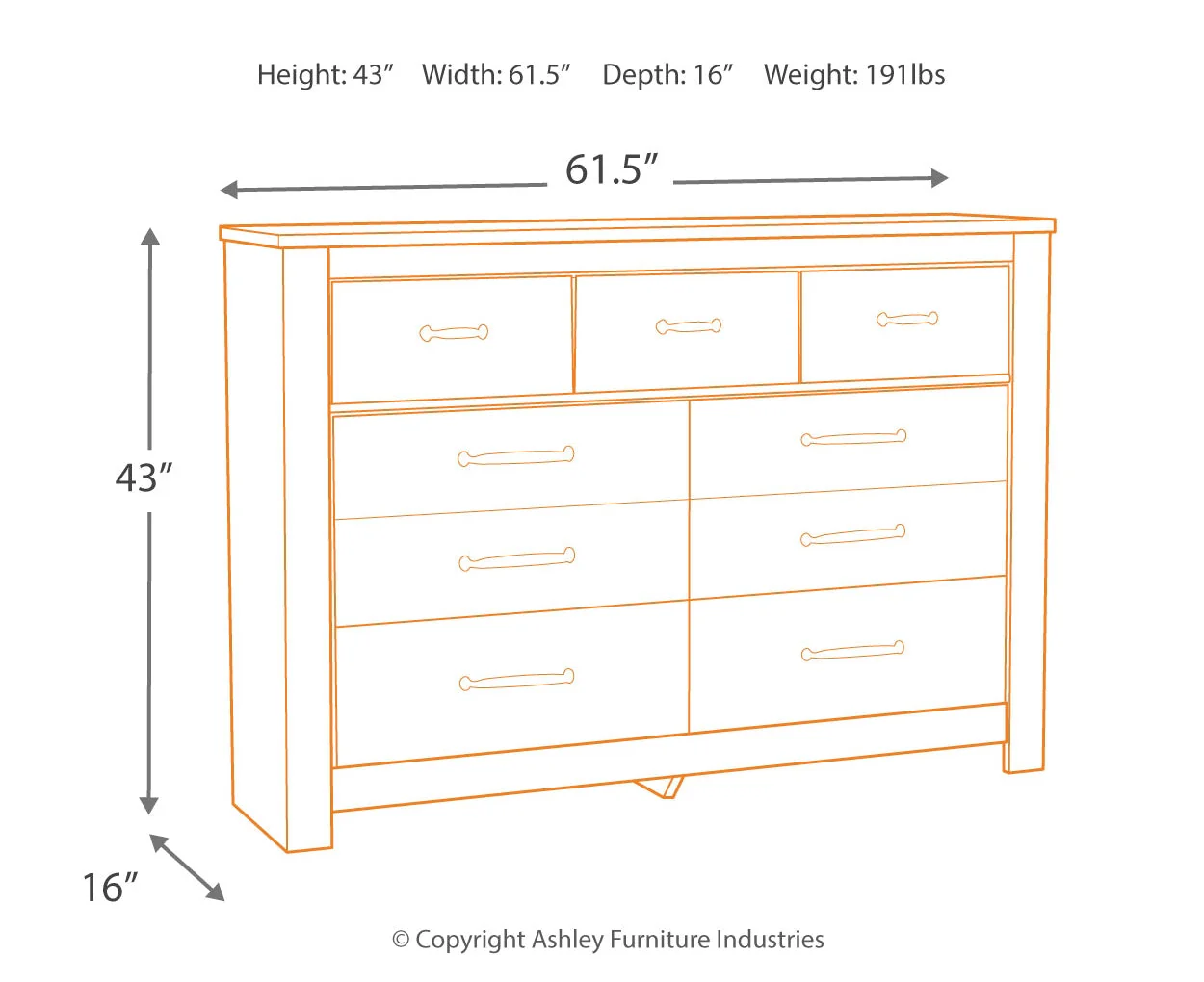 Bellaby Seven Drawer Dresser - Image 4