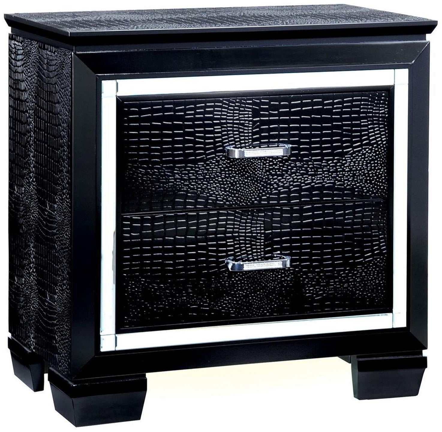 Bellanova Black 5pc Queen Bedroom Set w/ 2 Nightstands - Image 3