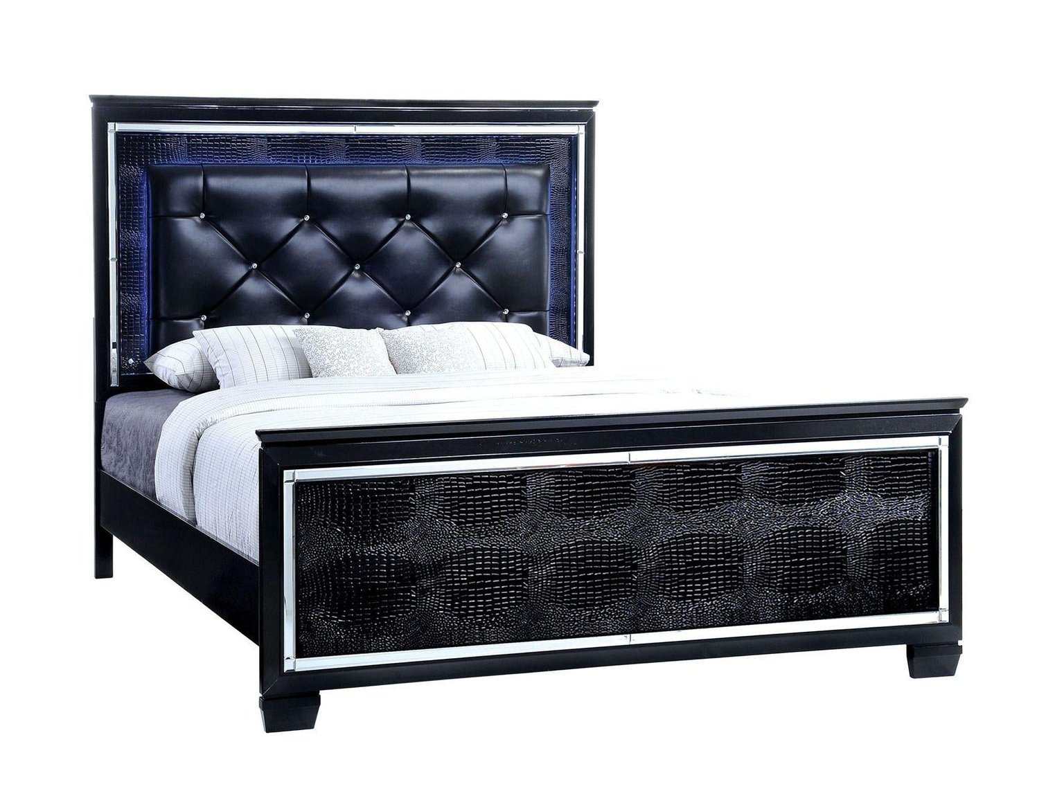 Bellanova Black Queen Bed