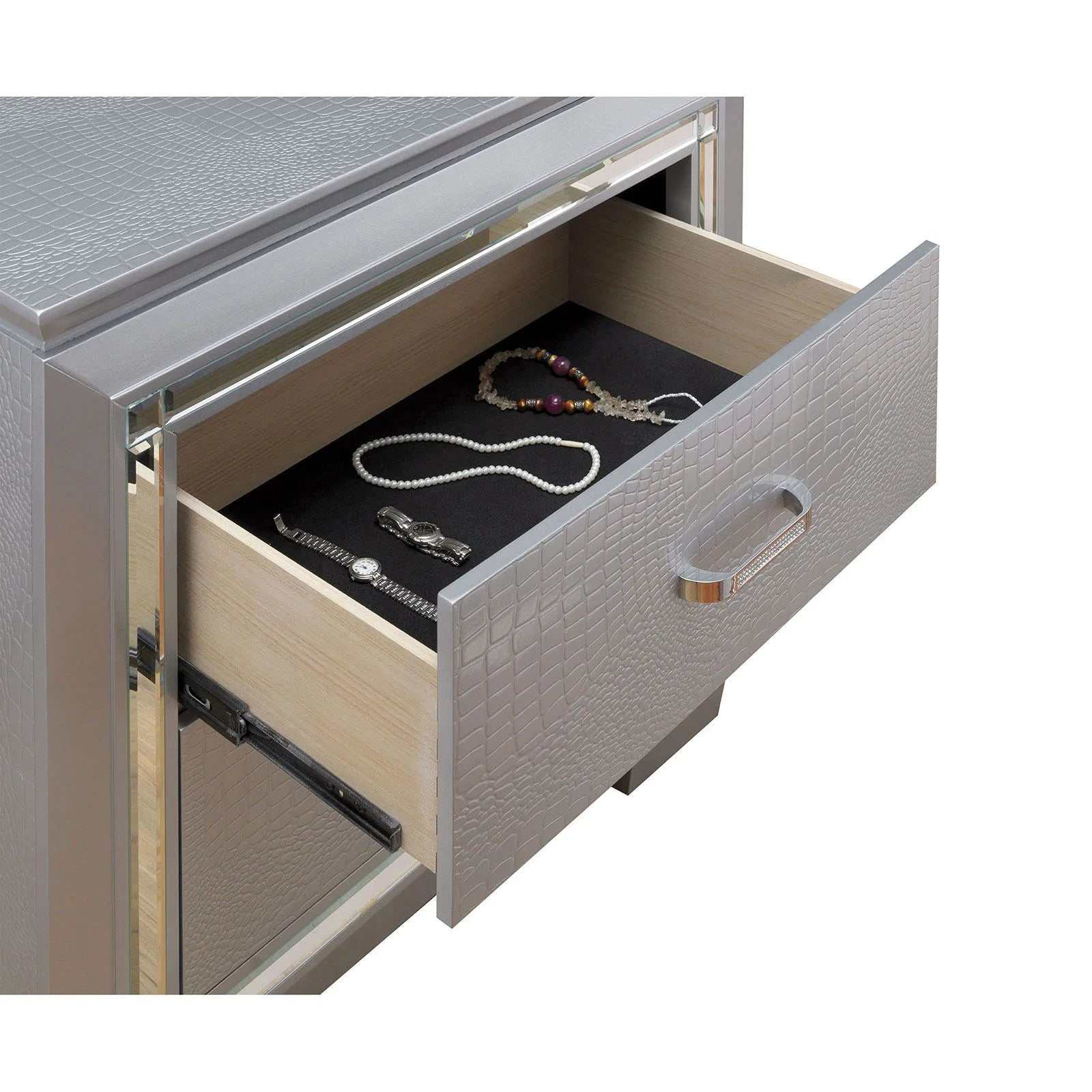 Bellanova Silver Nightstand - Image 2