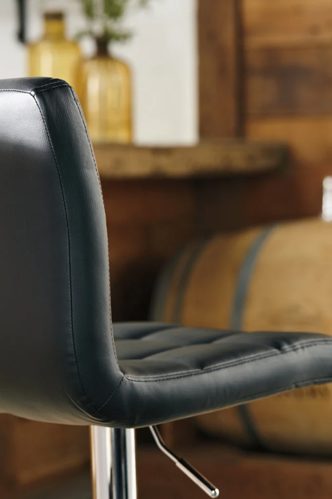 Bellatier Tall Upholstered Swivel Barstool - Image 10