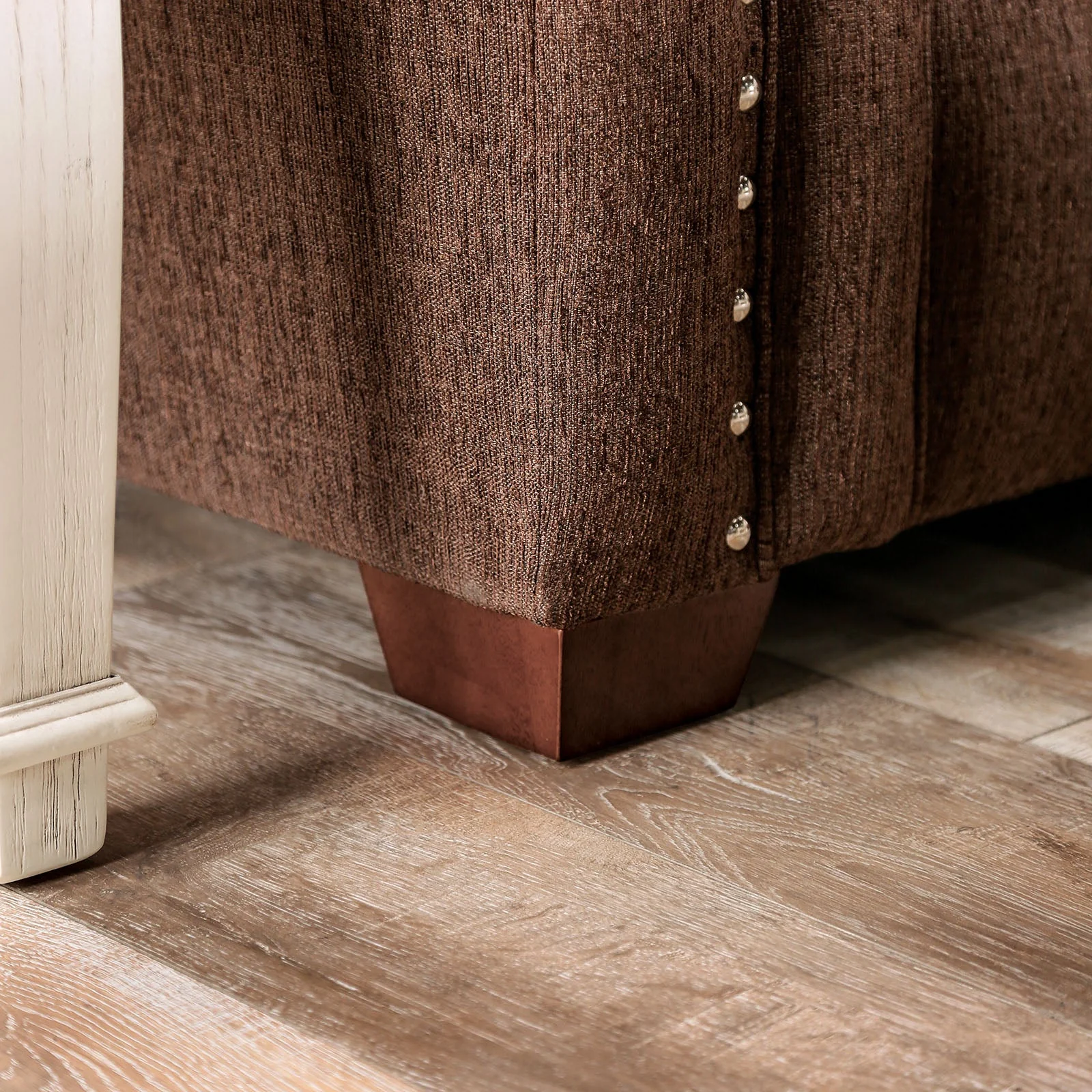 Belsize Chocolate/Tan Sofa & Loveseat - Image 6