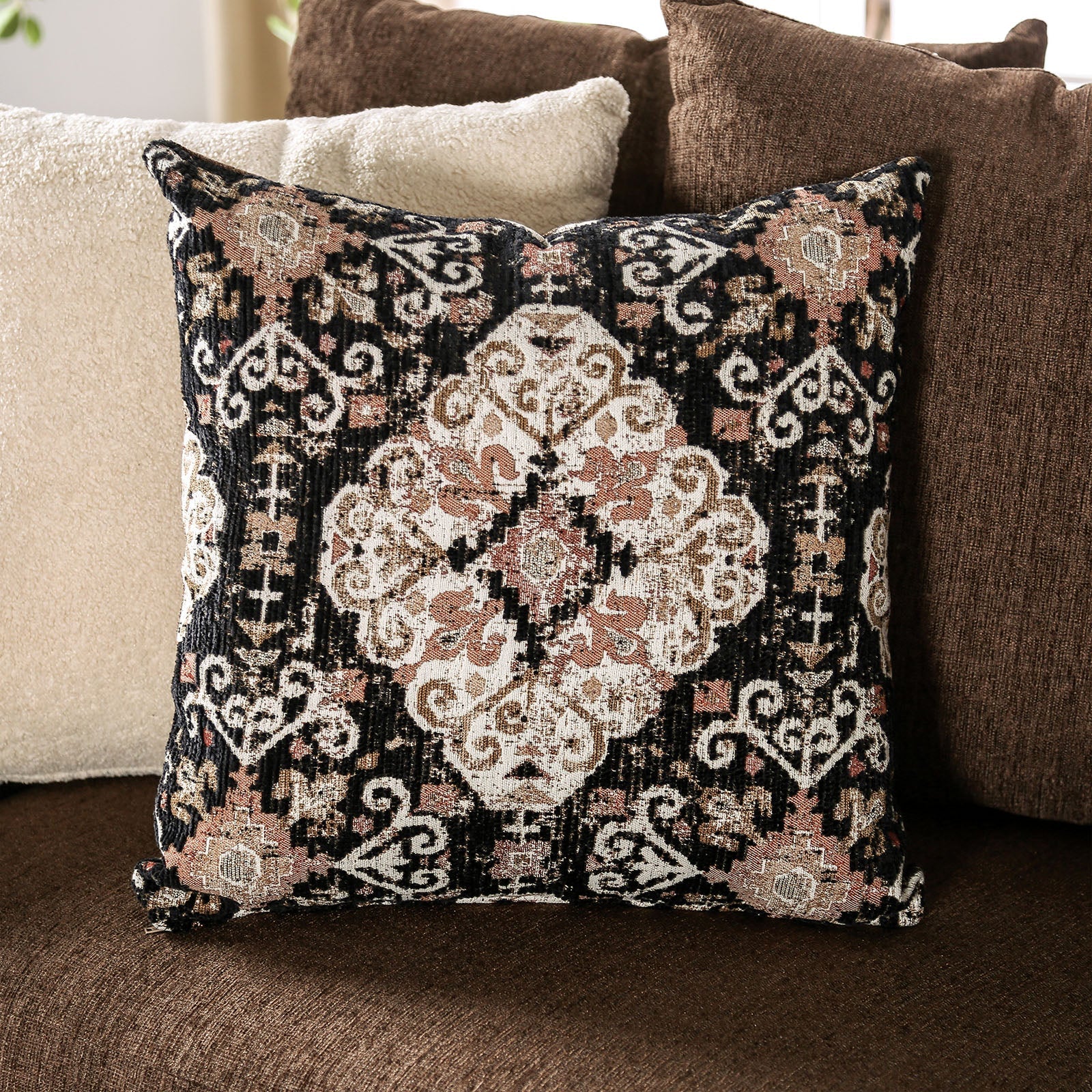 Belsize Chocolate/Tan Sofa & Loveseat - Image 8