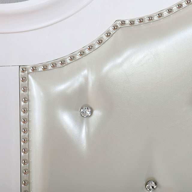 Belva White Twin Bed - Image 4