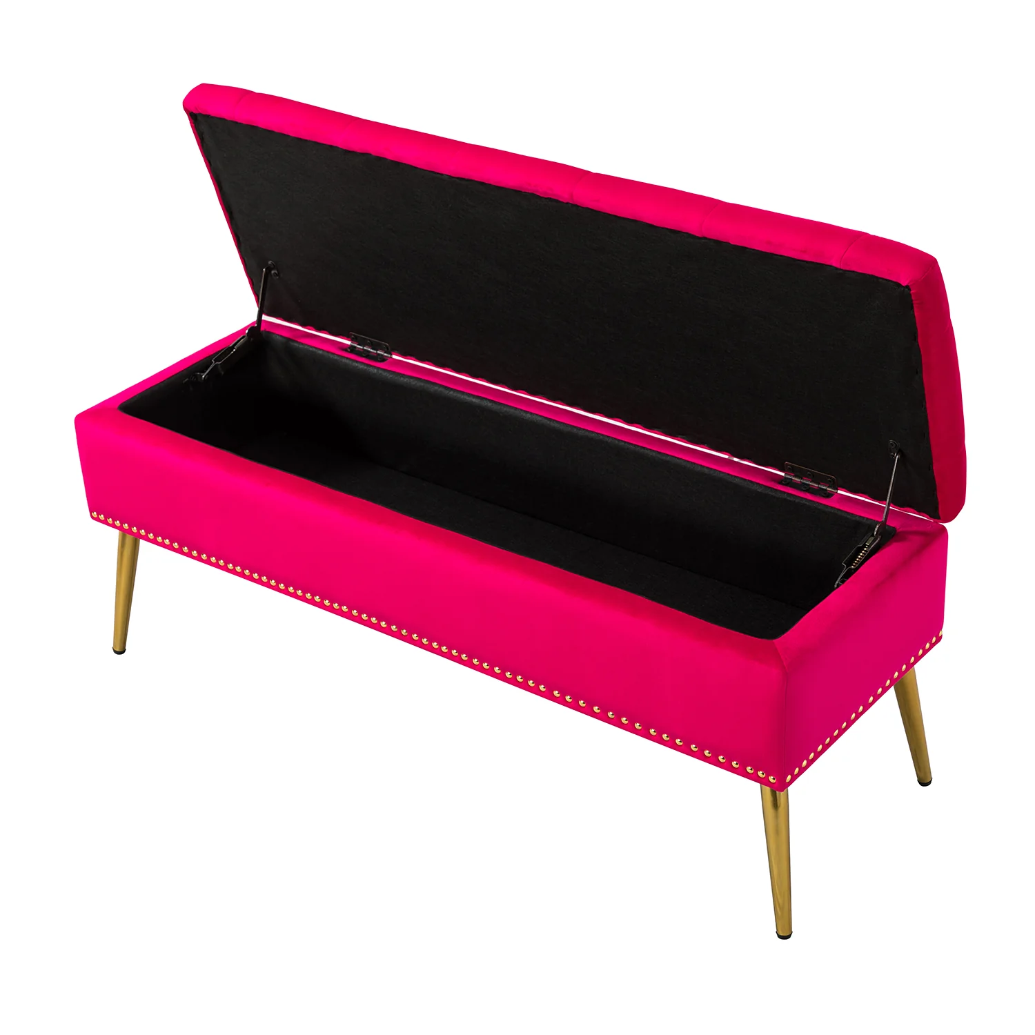 Achilles Storage Bench in Fuchsia - Image 4