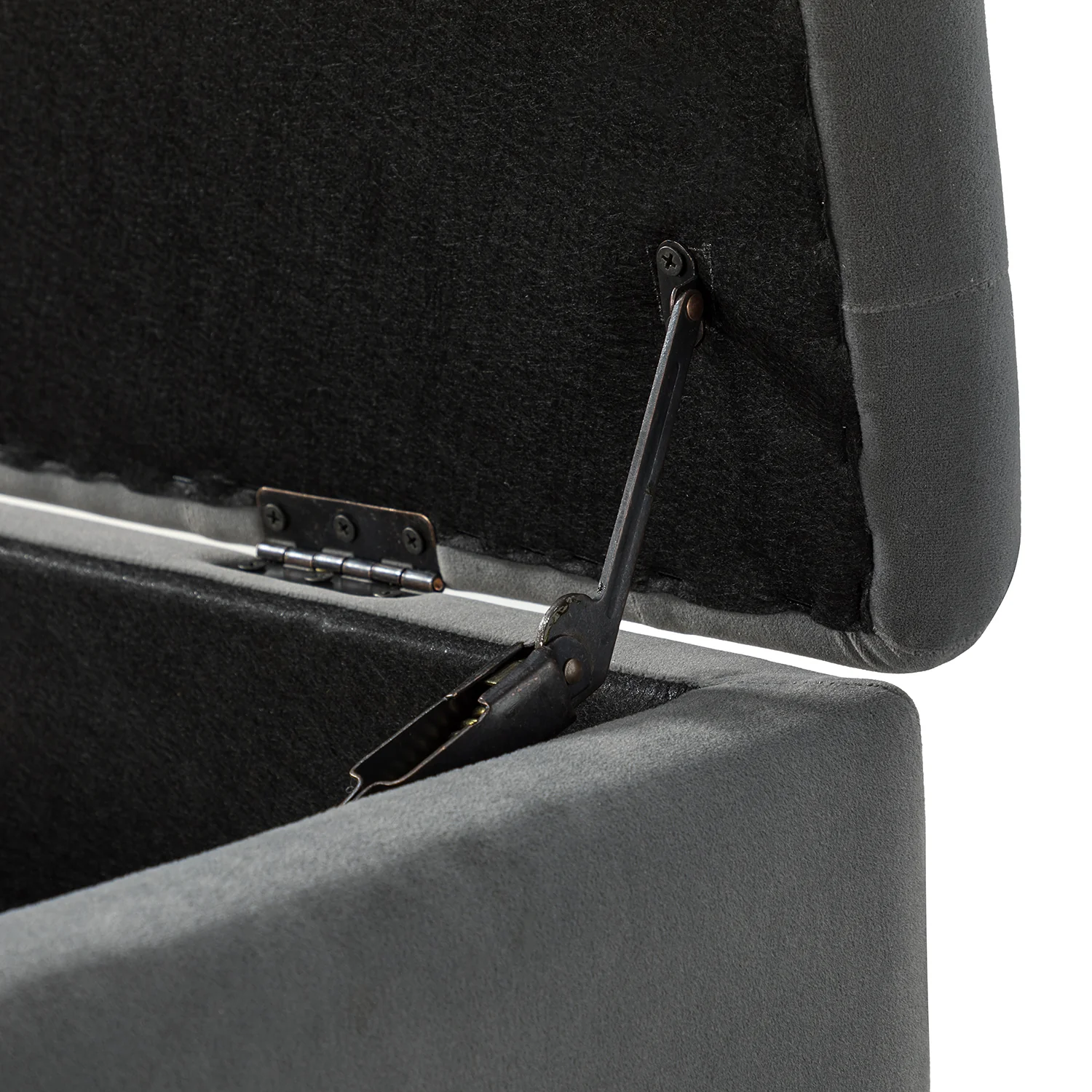 Achilles Storage Bench in Grey - Image 6