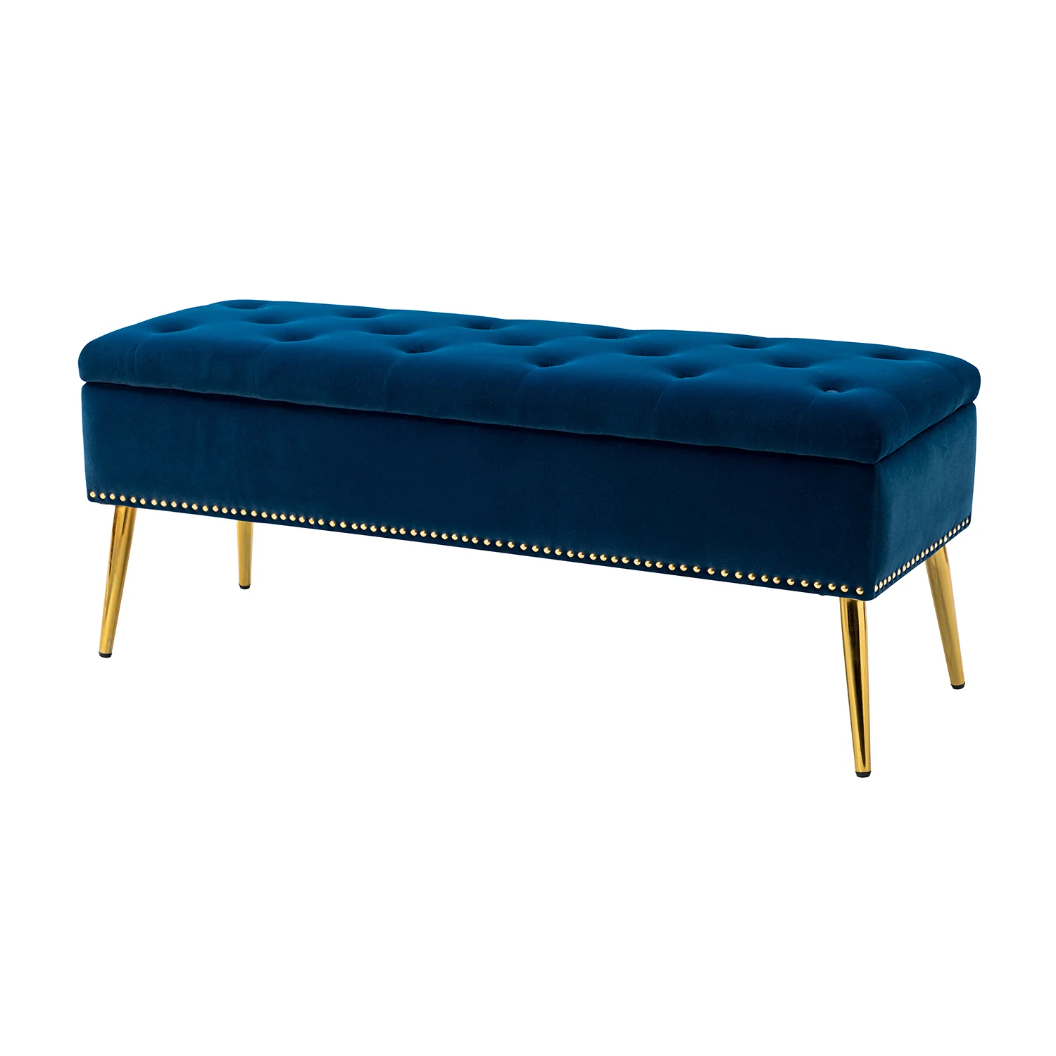 Achilles Storage Bench in Navy - Image 2