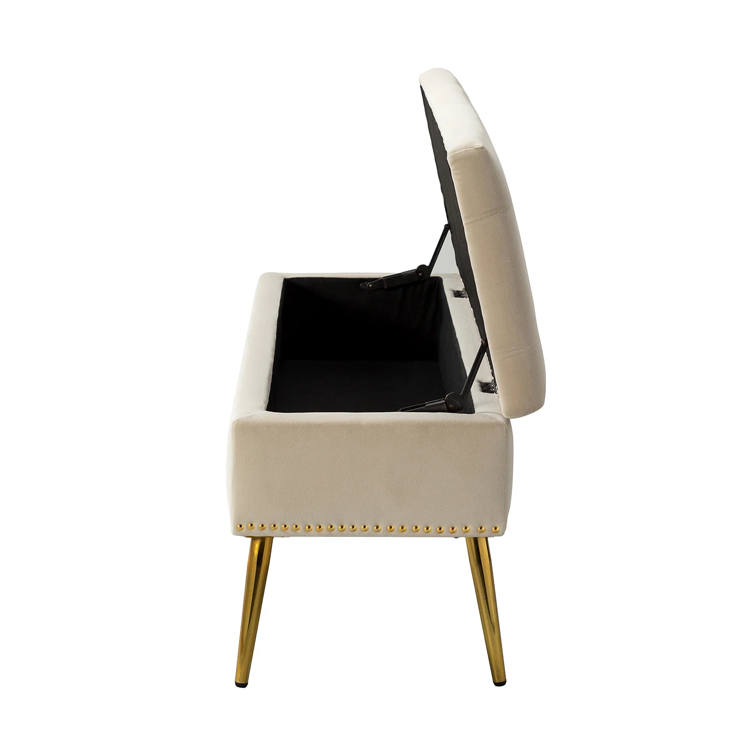 Achilles Storage Bench in Tan - Image 3