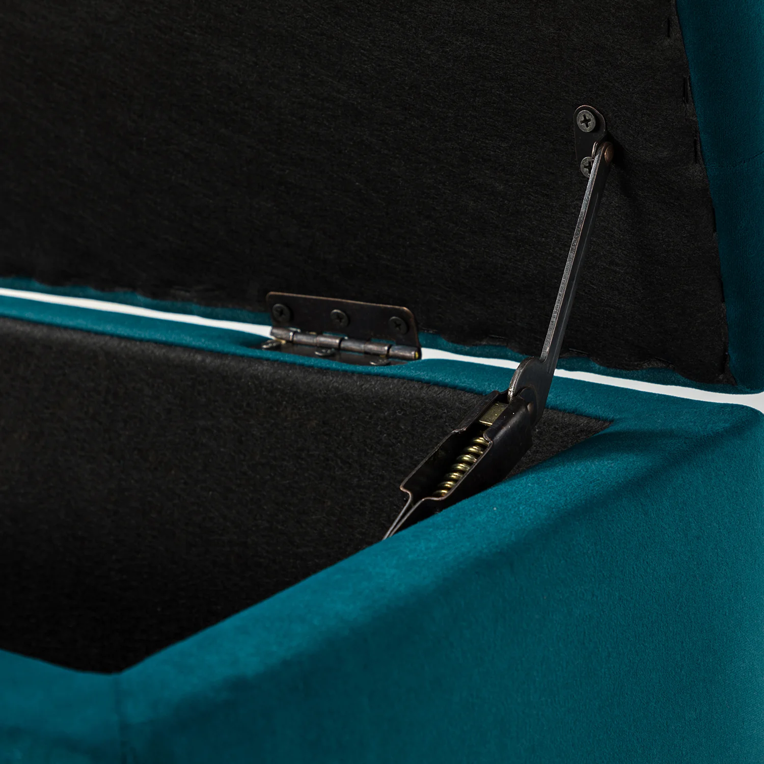 Achilles Storage Bench in Teal - Image 6