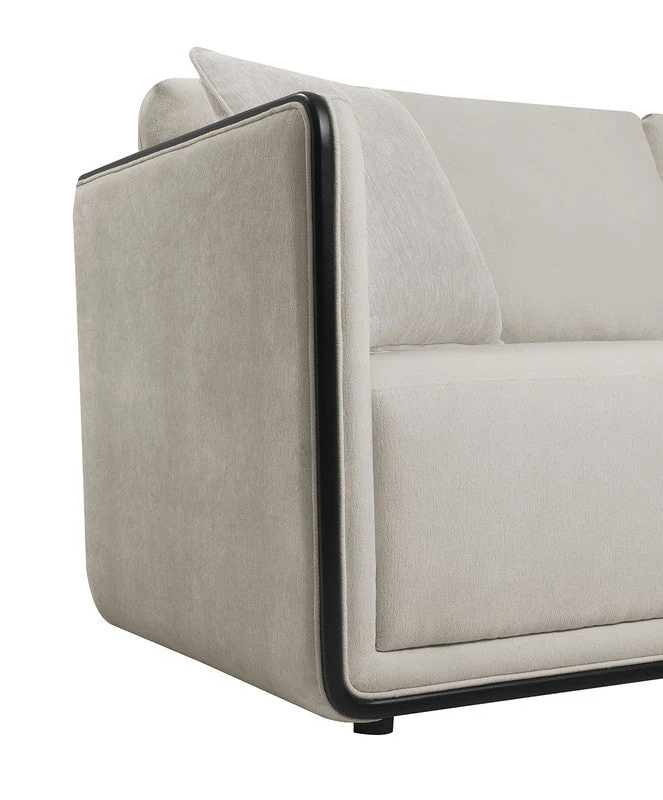 Benilde Taupe Sofa & Loveseat - Image 5