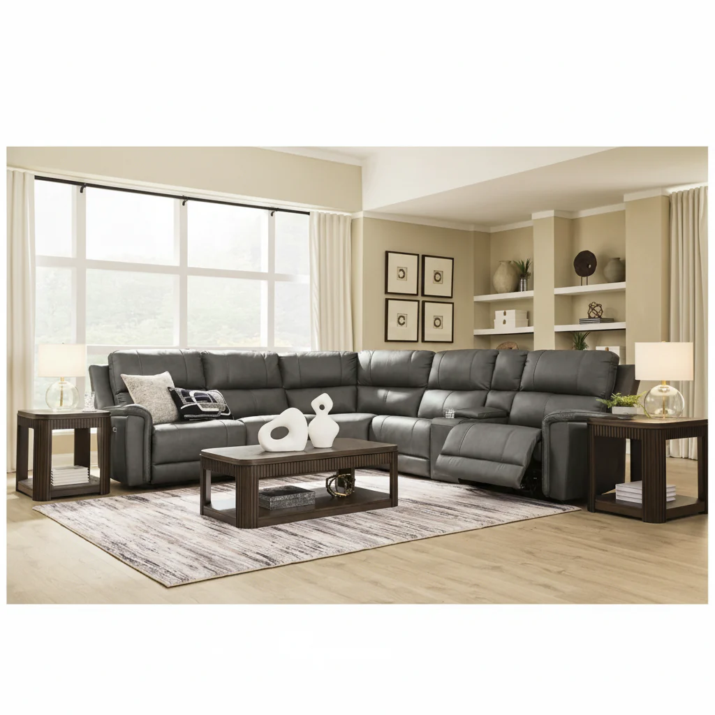 Beryton 6-Piece Power Reclining Sectional