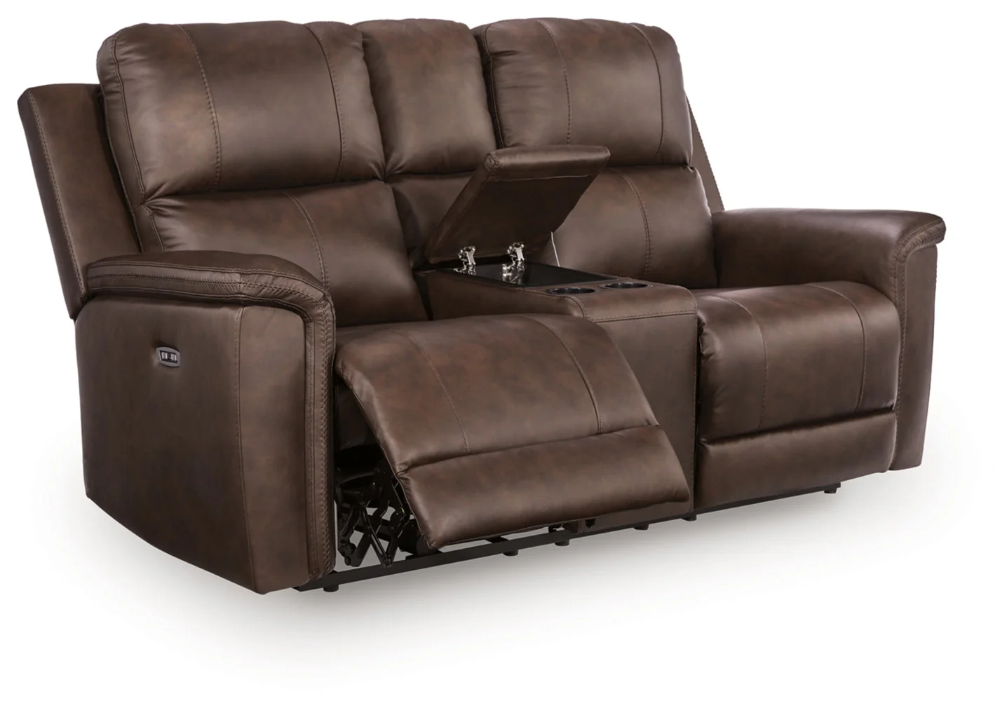Beryton Power Reclining Loveseat/Console/Adjustable Headrest - Image 5