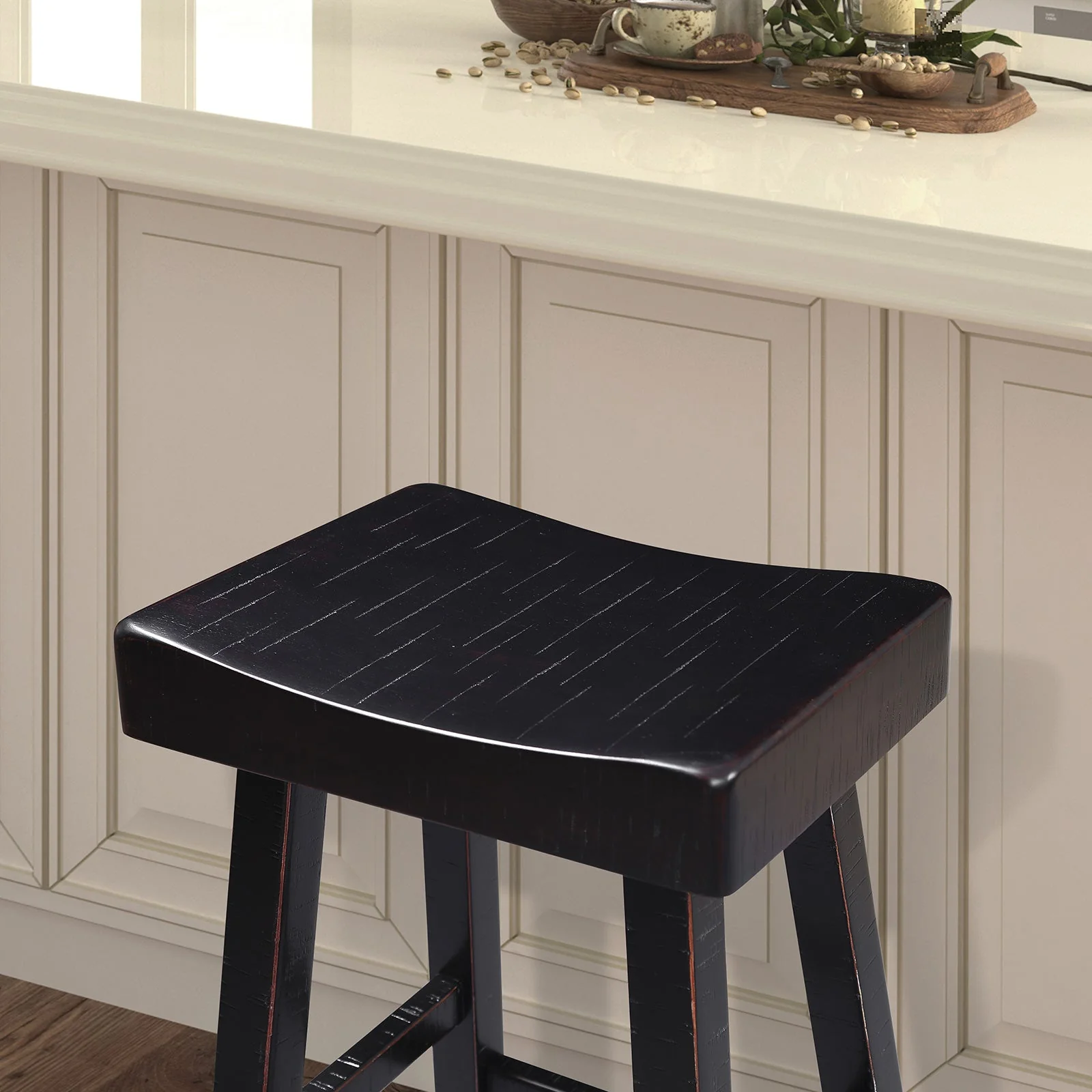 Biasca Black Stool (Set of 2) - Image 2