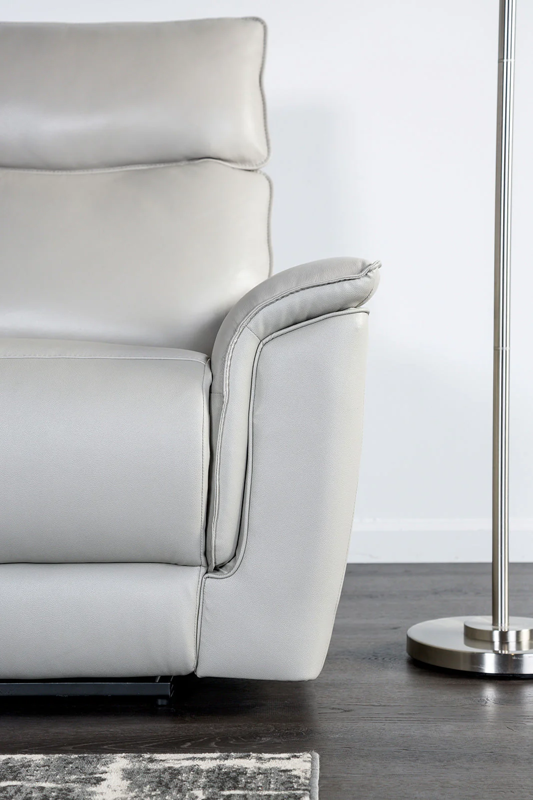 Bienne Taupe Reclining Sofa - Image 3
