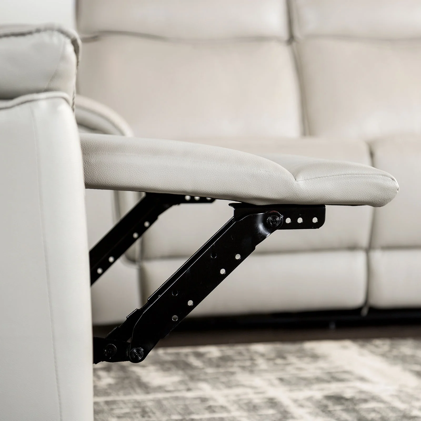 Bienne Taupe Reclining Sofa - Image 4
