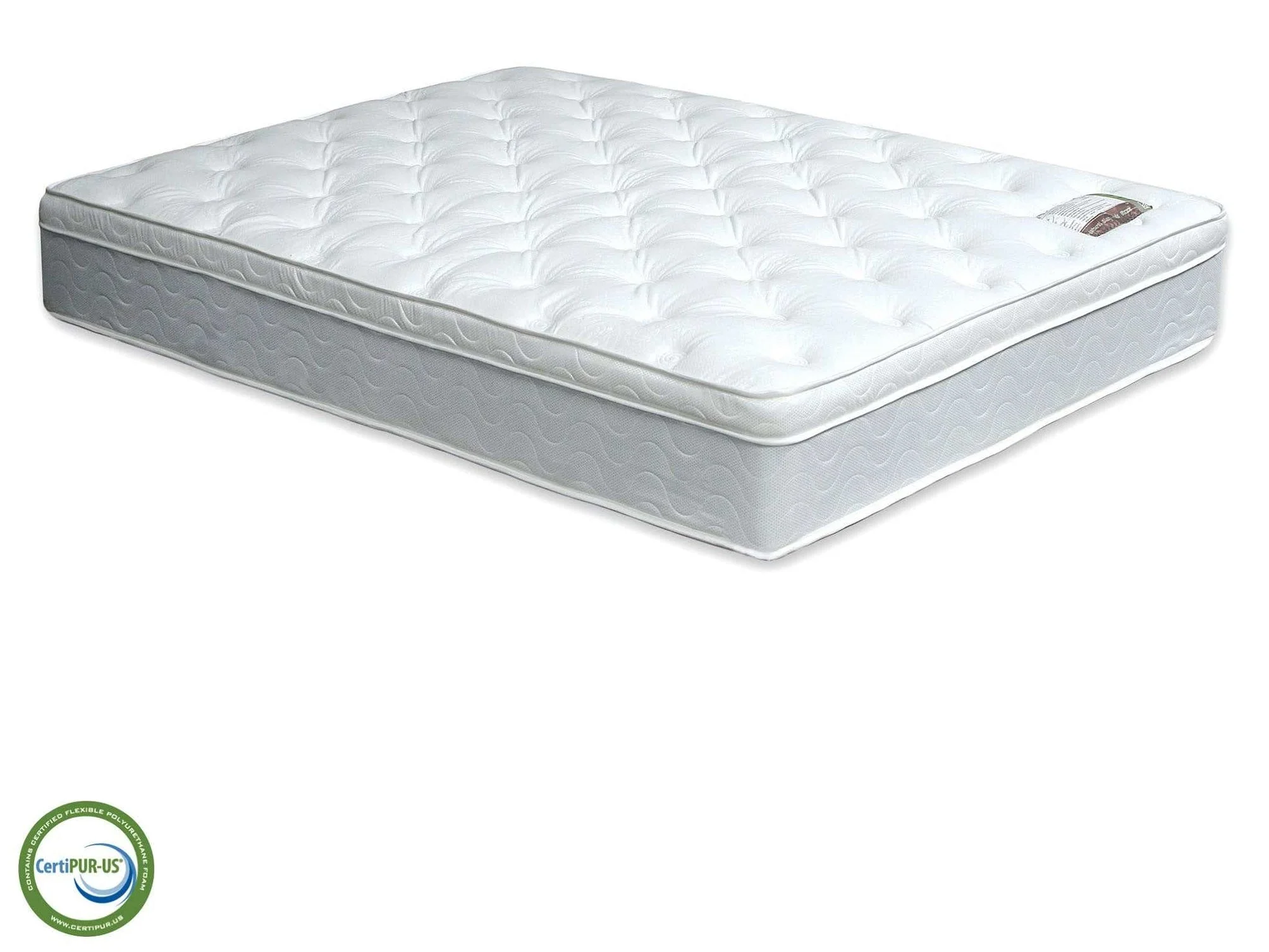 Bird of paradise White 11" Euro Pillow Top Twin Mattress
