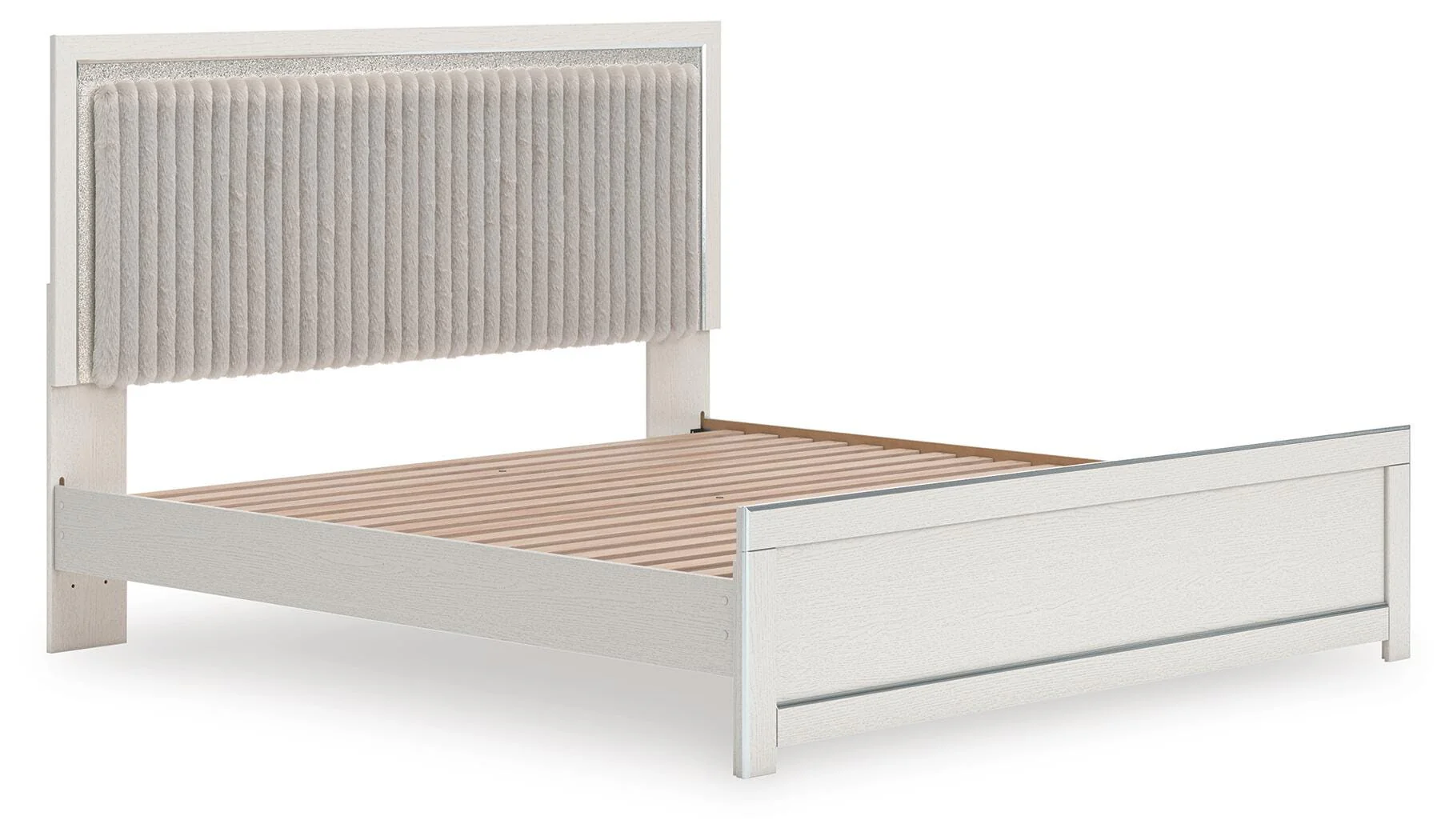 Birmonton Upholstered Panel Platform Bed - Image 5