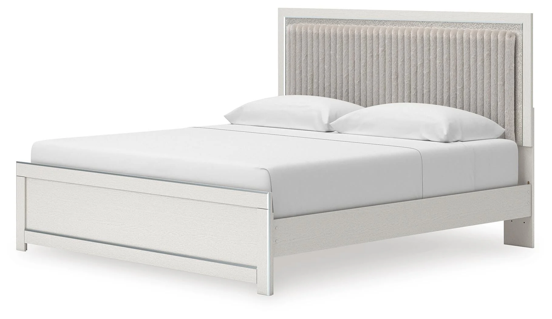 Birmonton Upholstered Panel Platform Bed - Image 7