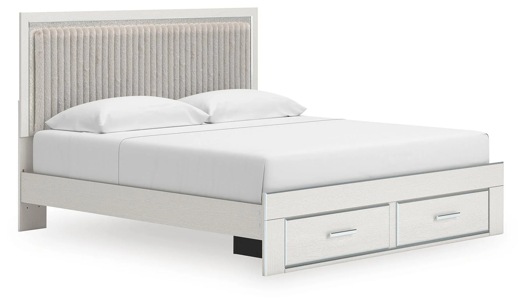 Birmonton Upholstered Panel Platform Storage Bed