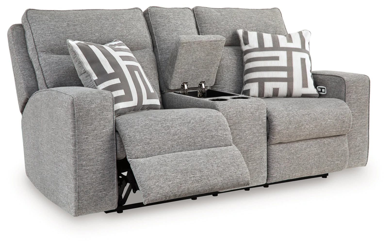 Biscoe Power Reclining Loveseat/Console/Adjustable Headrest - Image 3