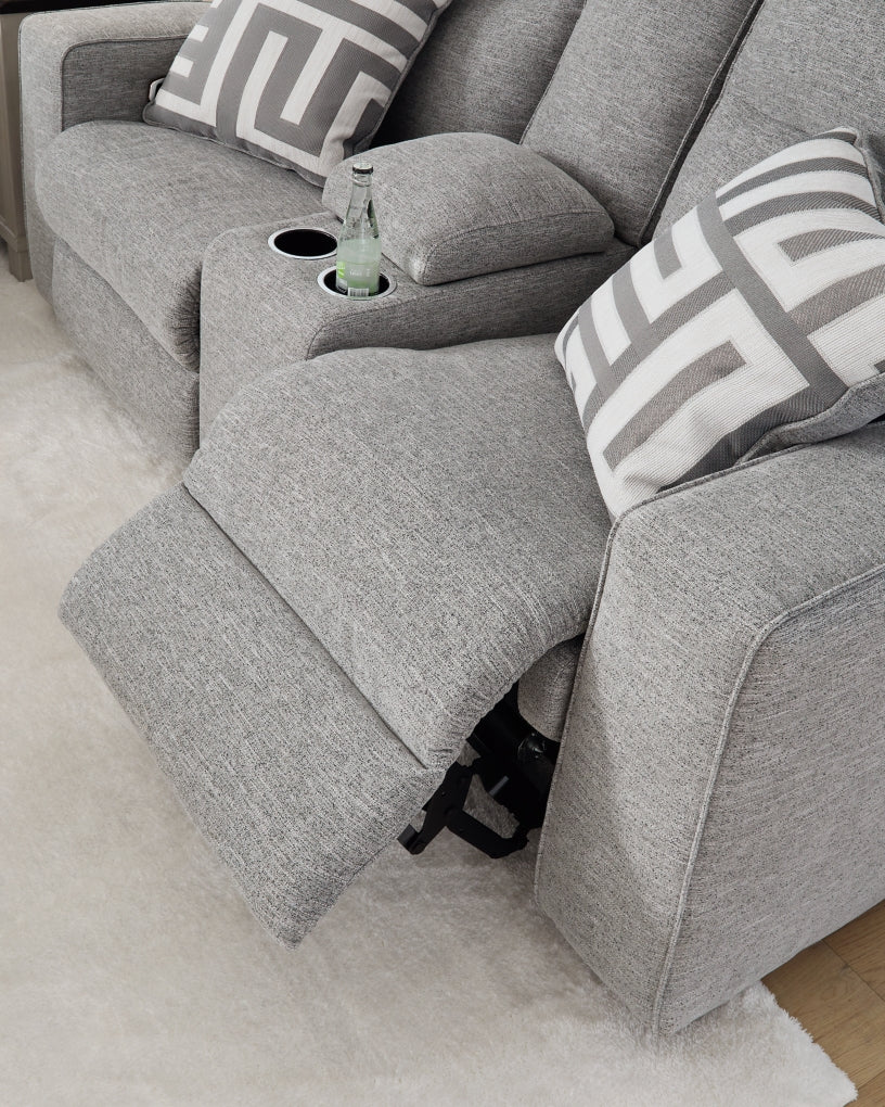 Biscoe Power Reclining Loveseat/Console/Adjustable Headrest - Image 9