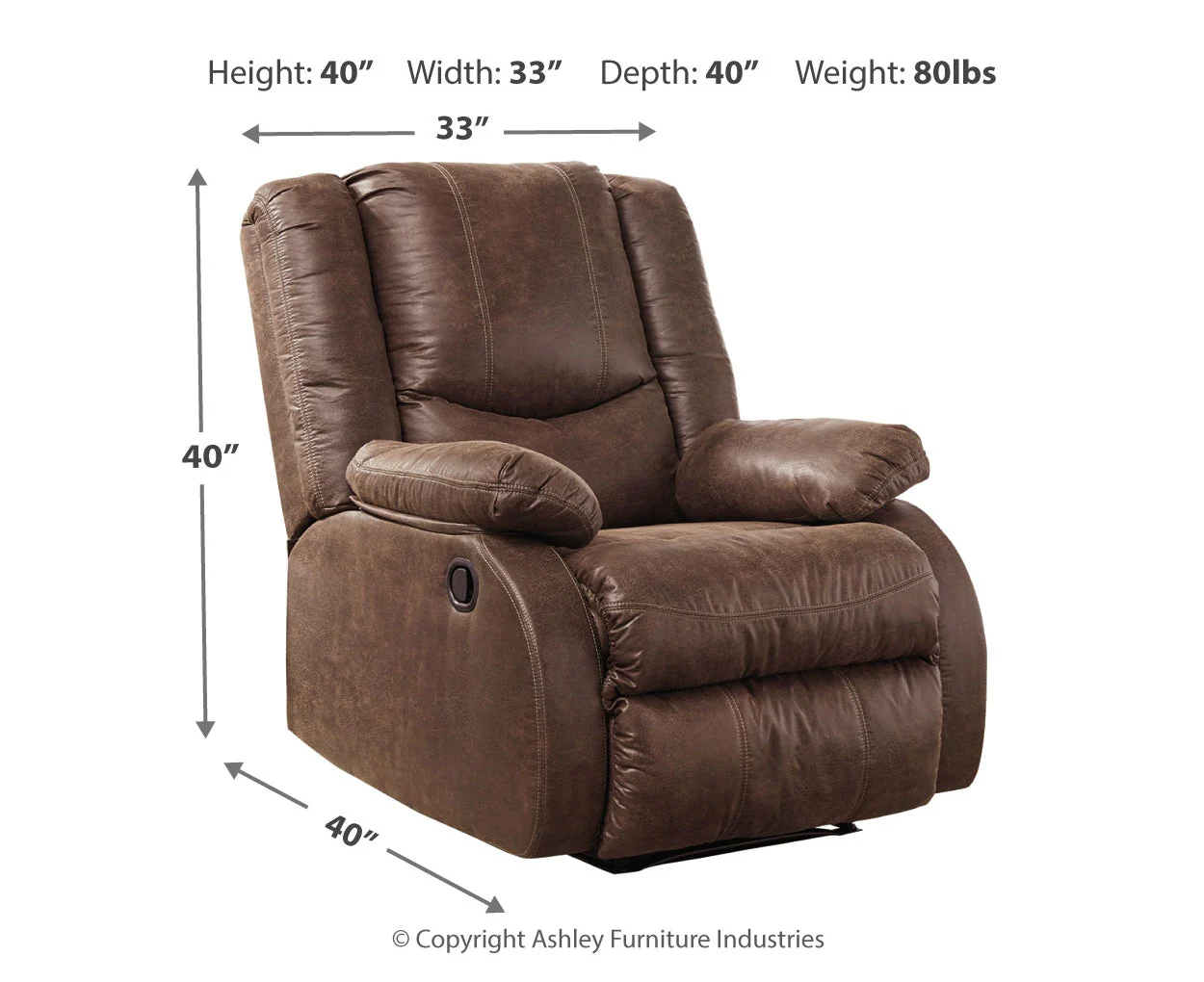 Bladewood Zero Wall Recliner - Image 4