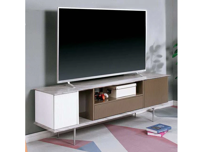 Blair White/Champagne/Gray 70" TV Console