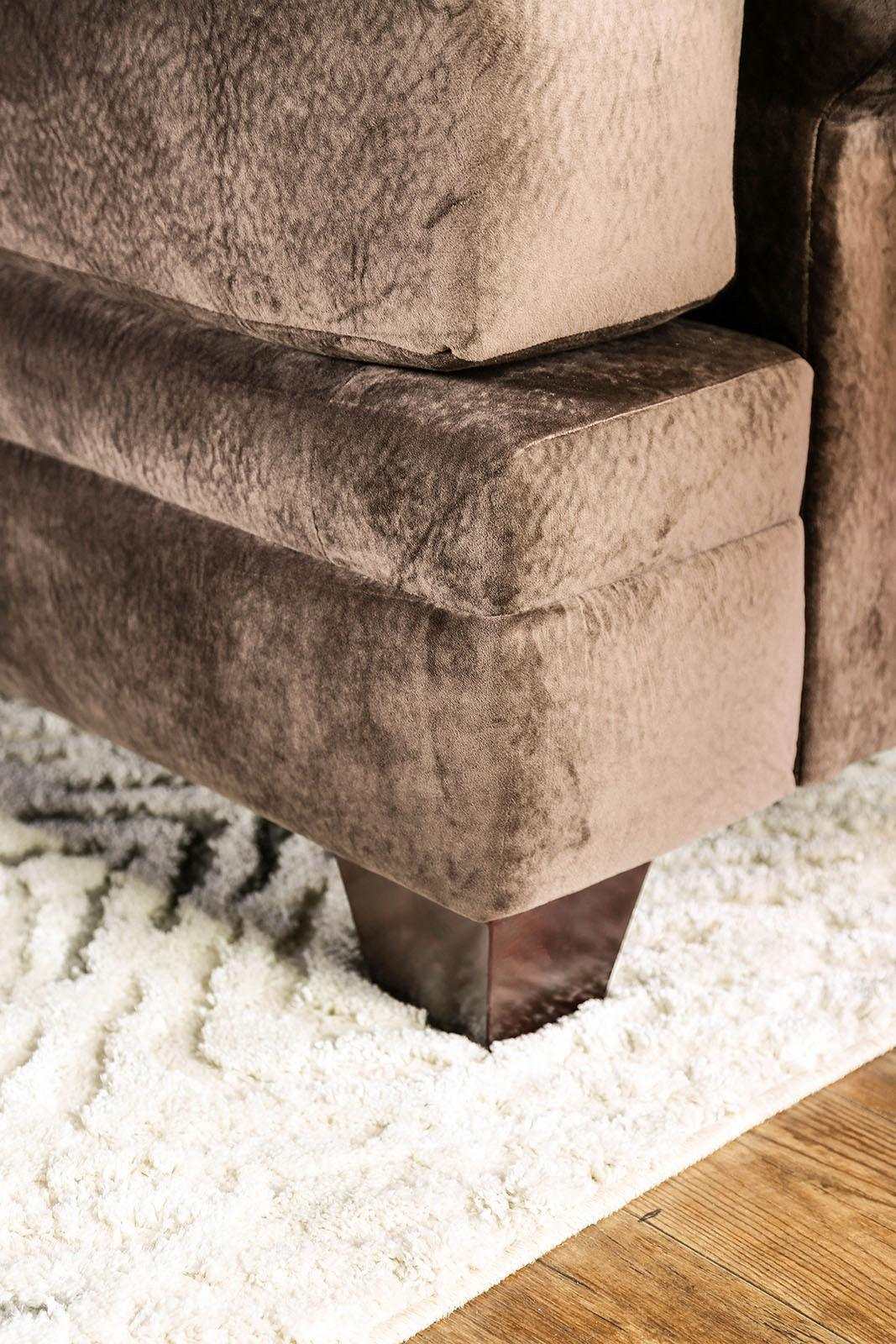 Bonaventura Brown Stationary Sofa & Loveseat 2pc - Image 6