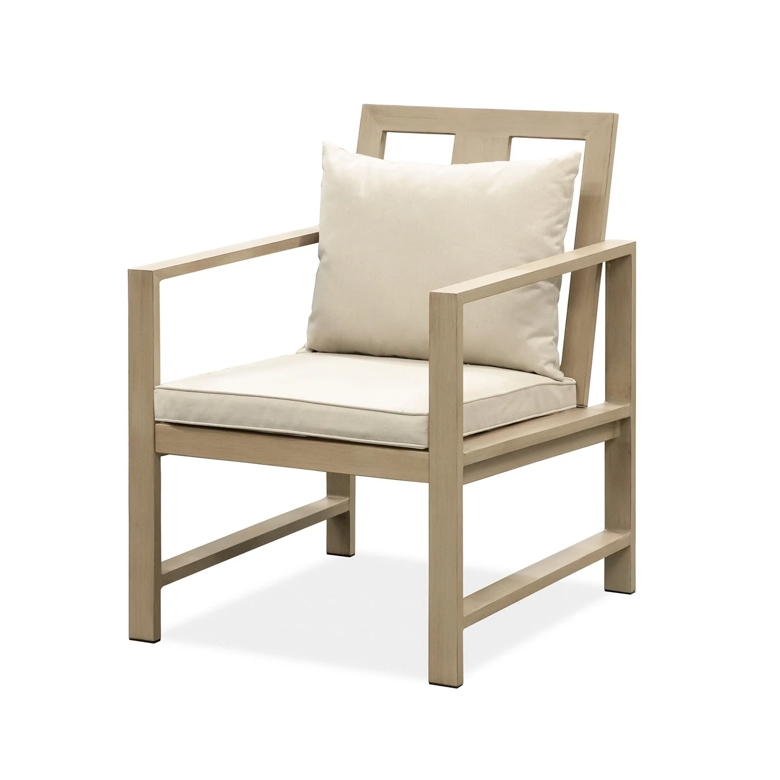 Bordeaux Natural/Light Gray/Beige 6 PieceOutdoor Dining Set - Image 3