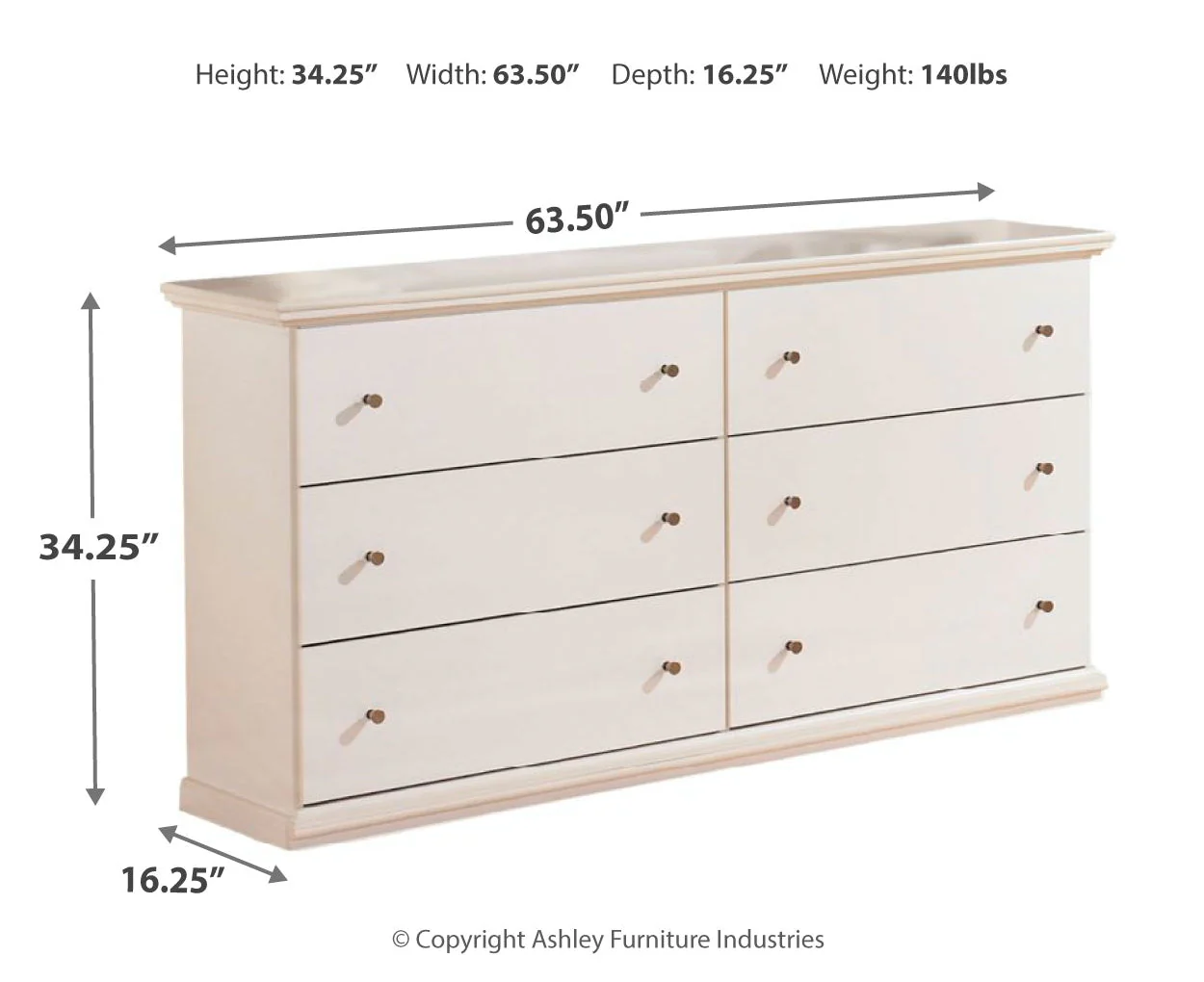 Bostwick Shoals Six Drawer Dresser - Image 4