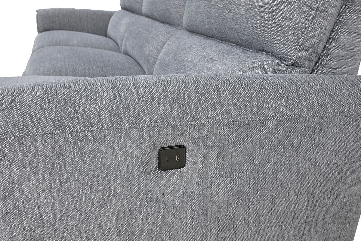 Brande Gray Power Sectional - Image 3