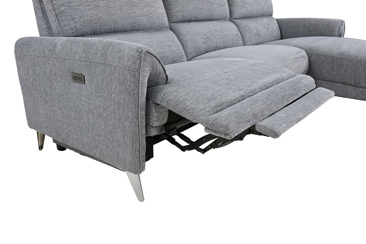 Brande Gray Power Sectional - Image 7