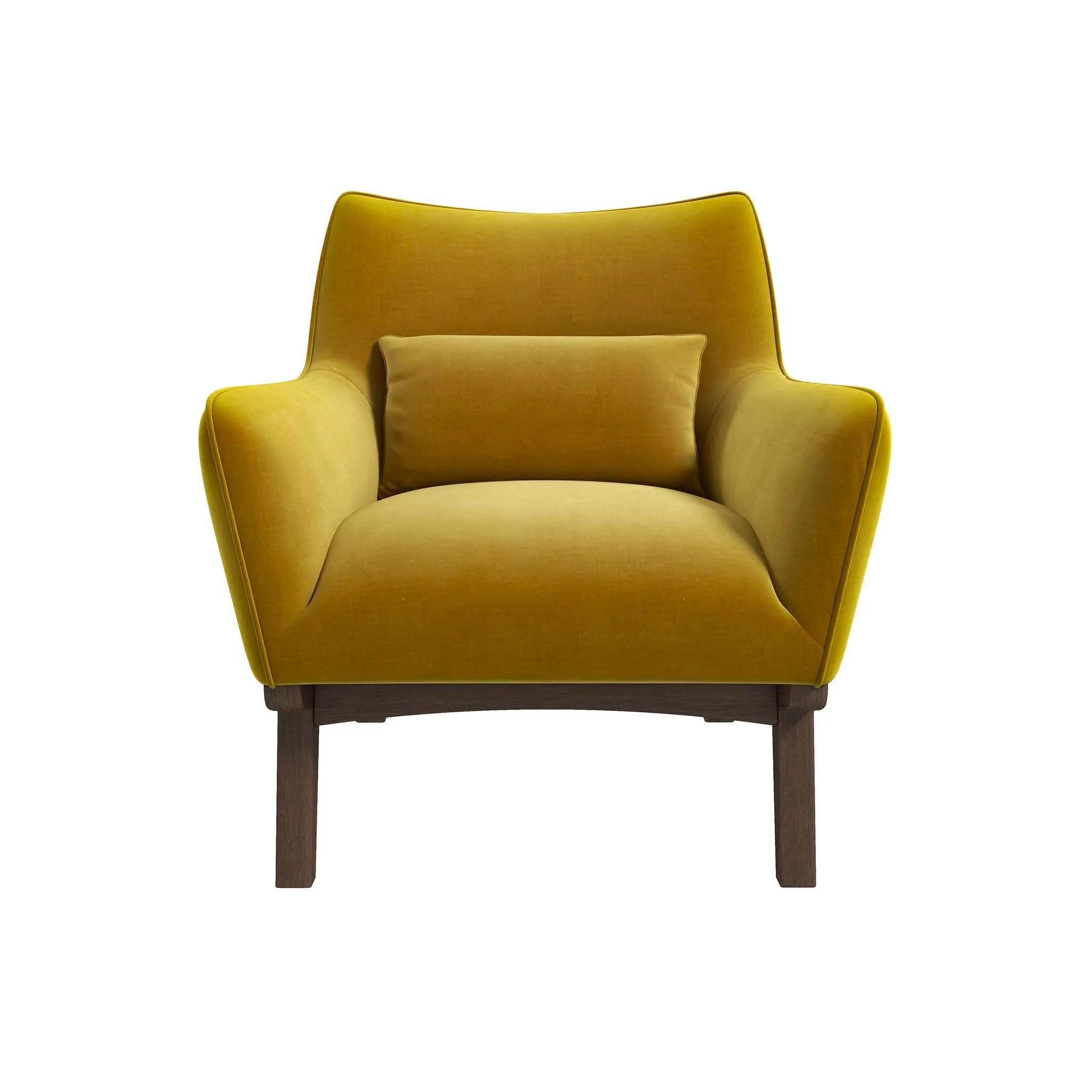 Brayden Lounge Chair (Gold - Velvet) - Image 3