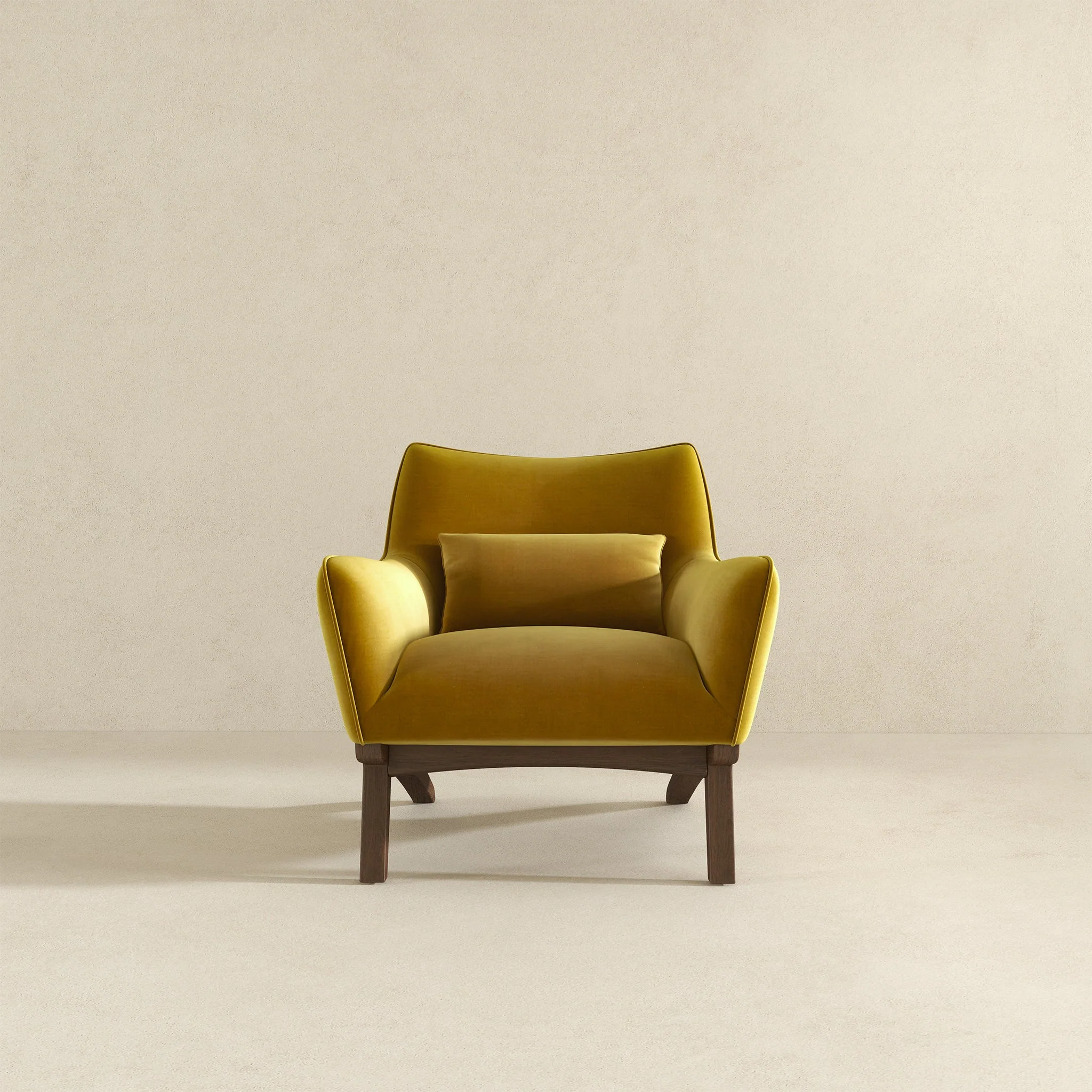 Brayden Lounge Chair (Gold - Velvet) - Image 4