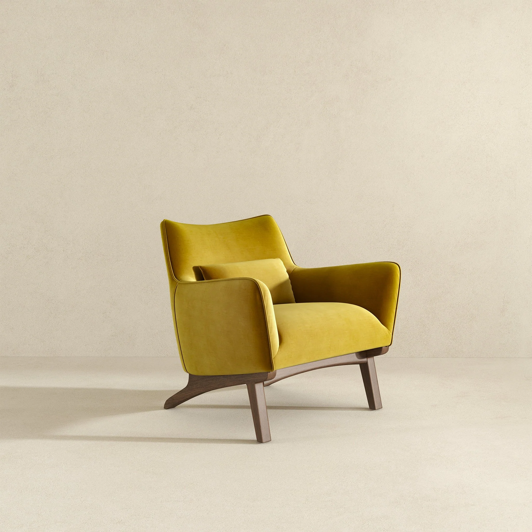 Brayden Lounge Chair (Gold - Velvet) - Image 5