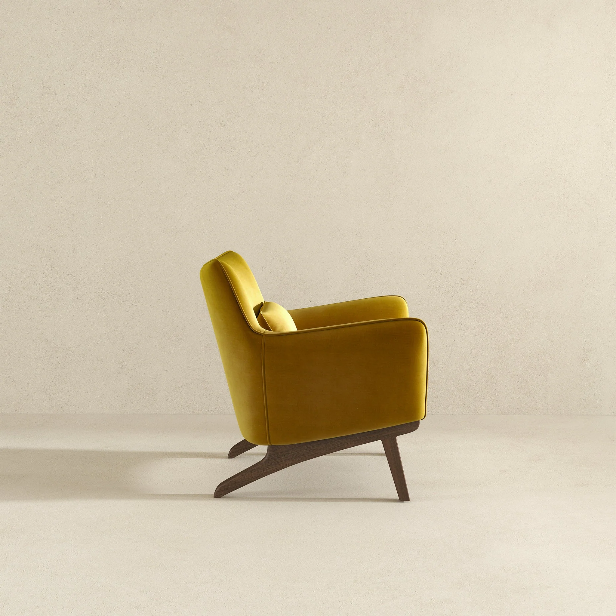 Brayden Lounge Chair (Gold - Velvet) - Image 6