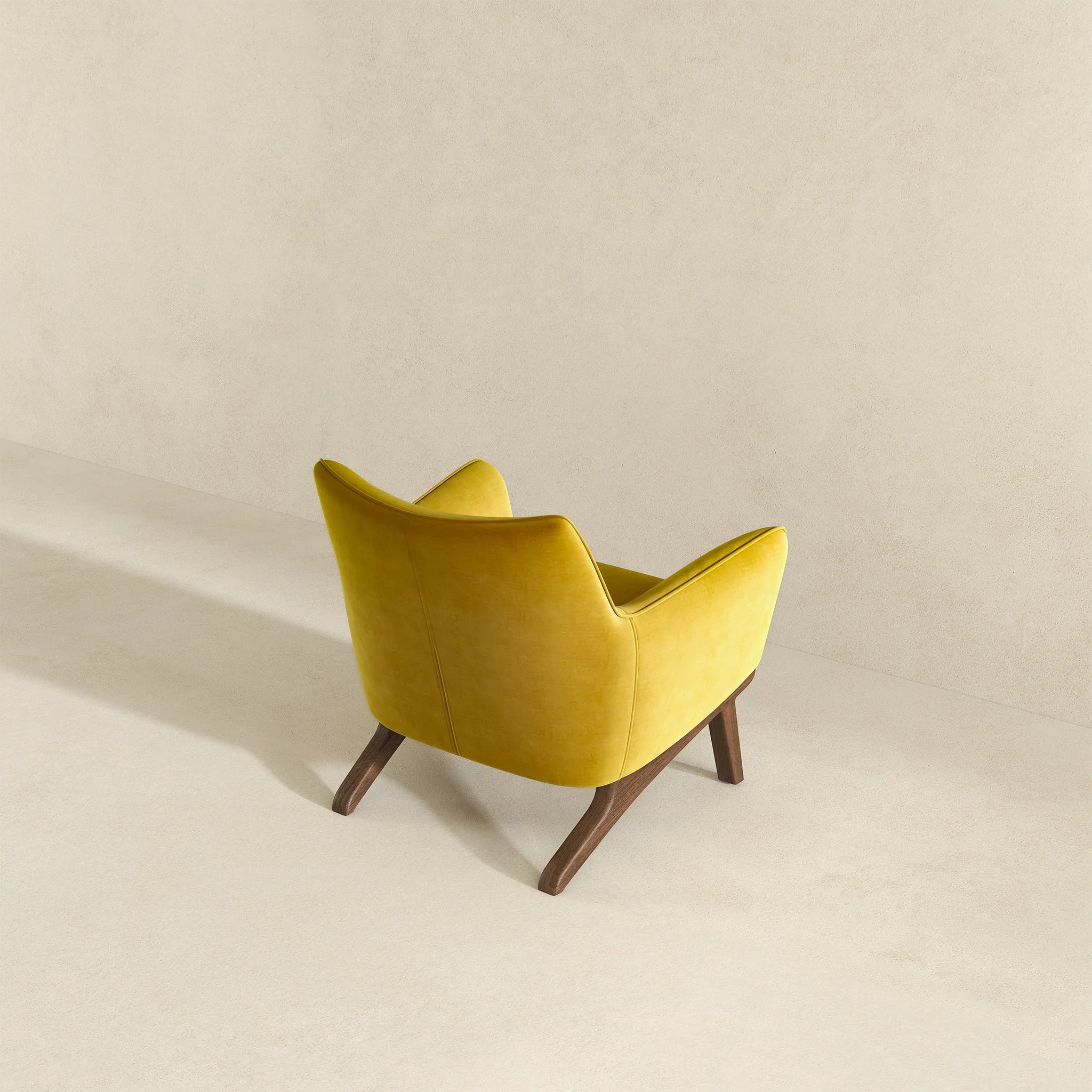 Brayden Lounge Chair (Gold - Velvet) - Image 7