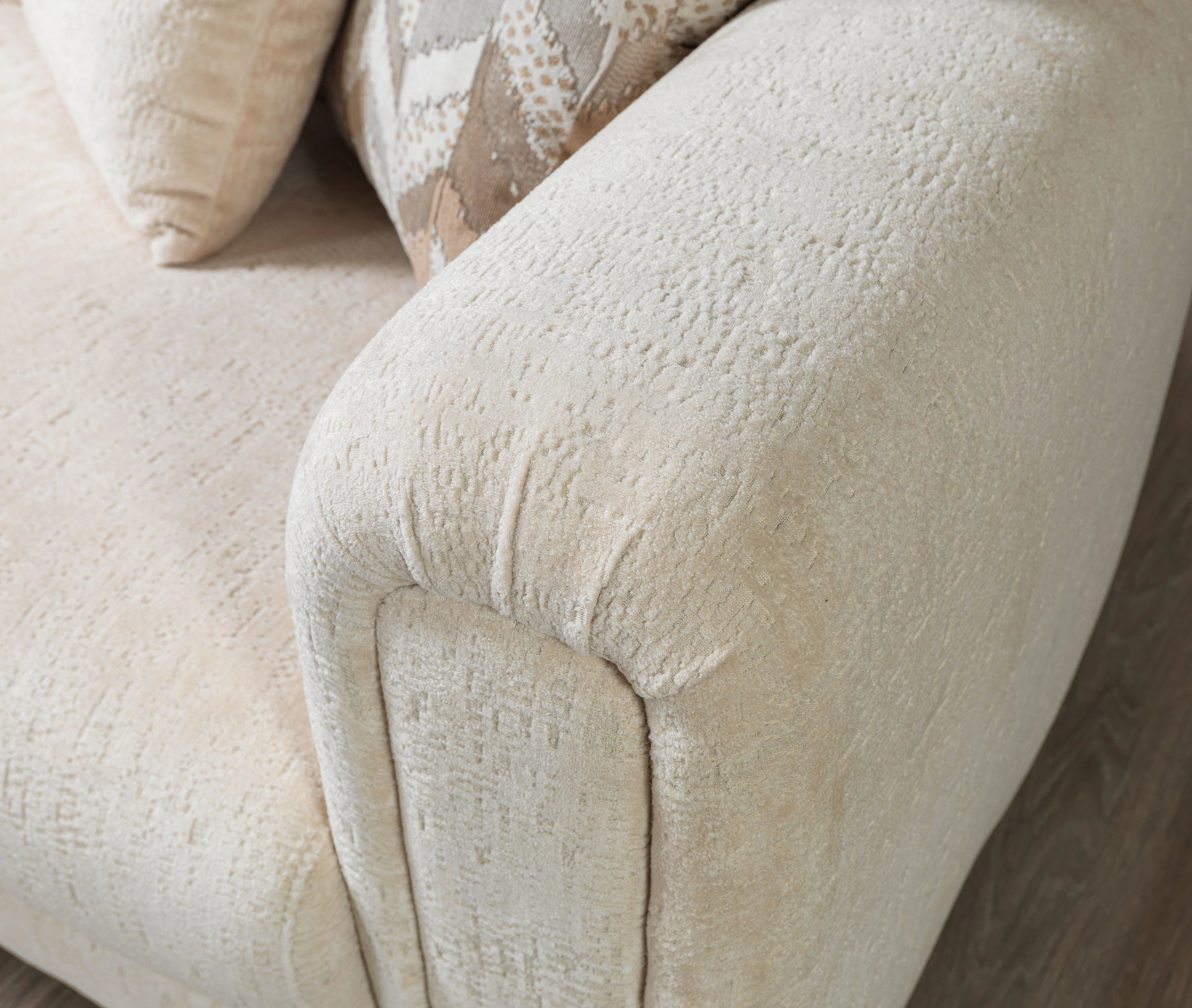 Brenda Ivory Boucle  Sofa 93" & Loveseat 71" - Image 10