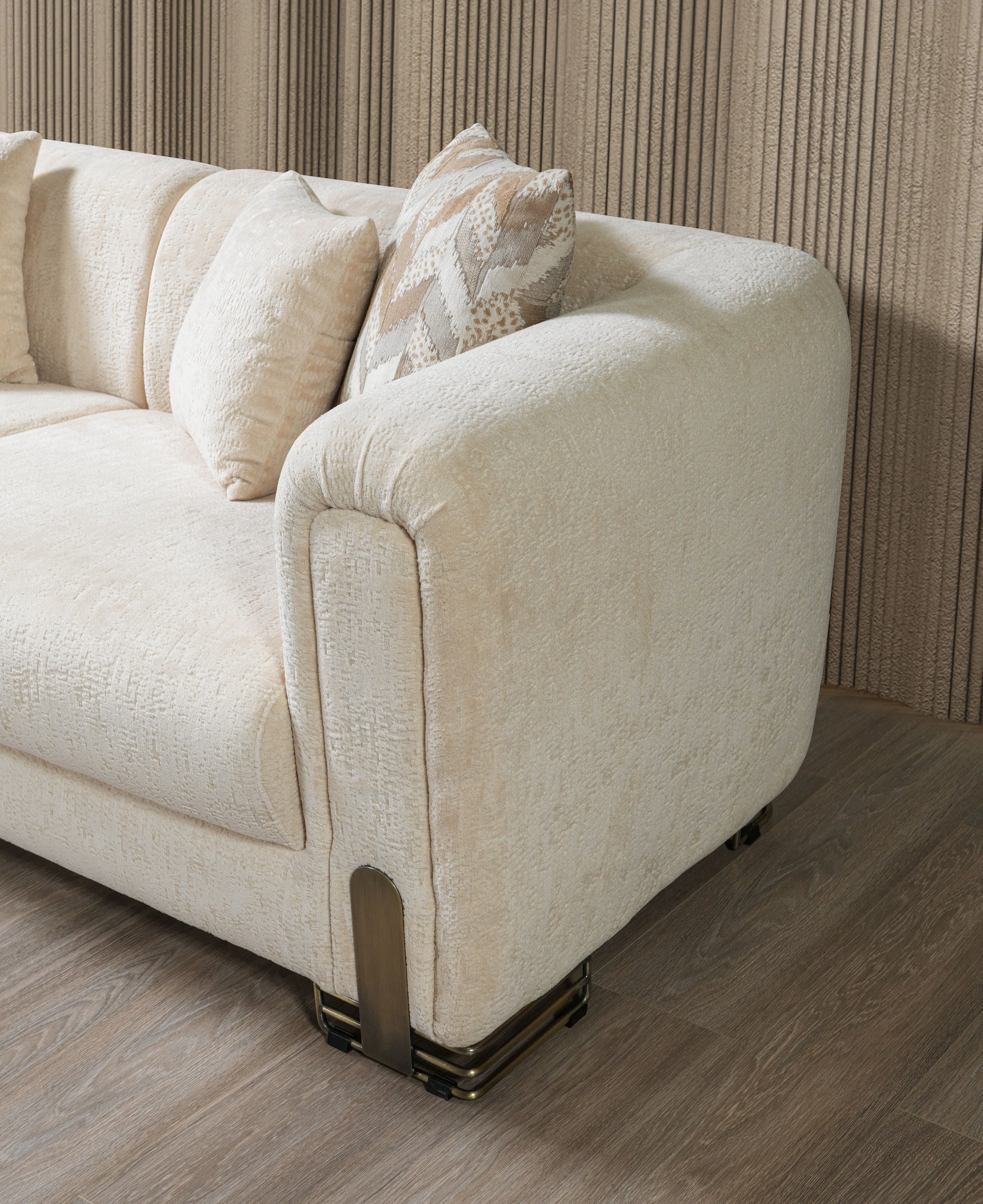 Brenda Ivory Boucle  Sofa 93" & Loveseat 71" - Image 11