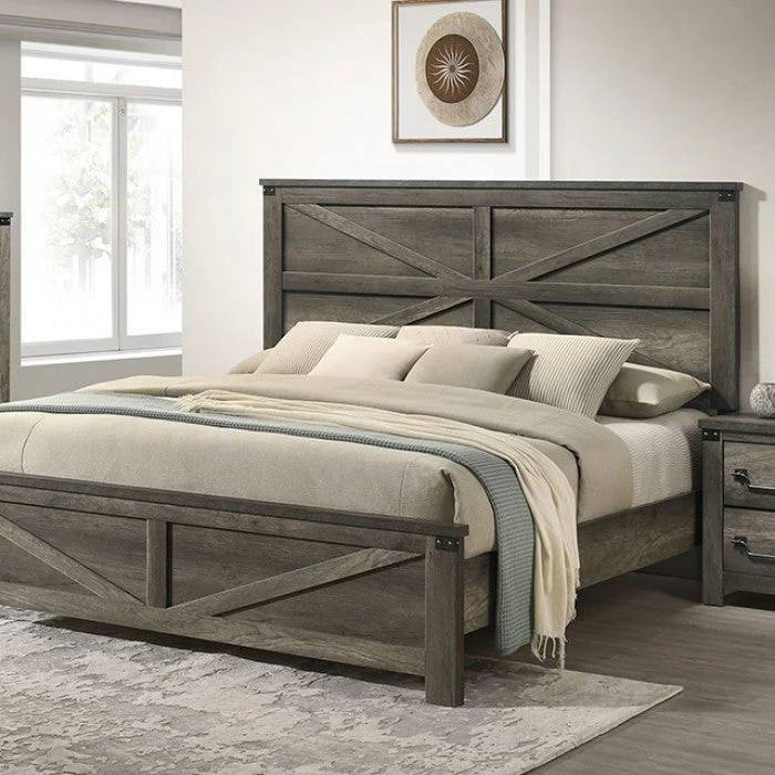 Britonale Gray Queen 5 Piece Bedroom Set w/2 Nightstands - Image 2