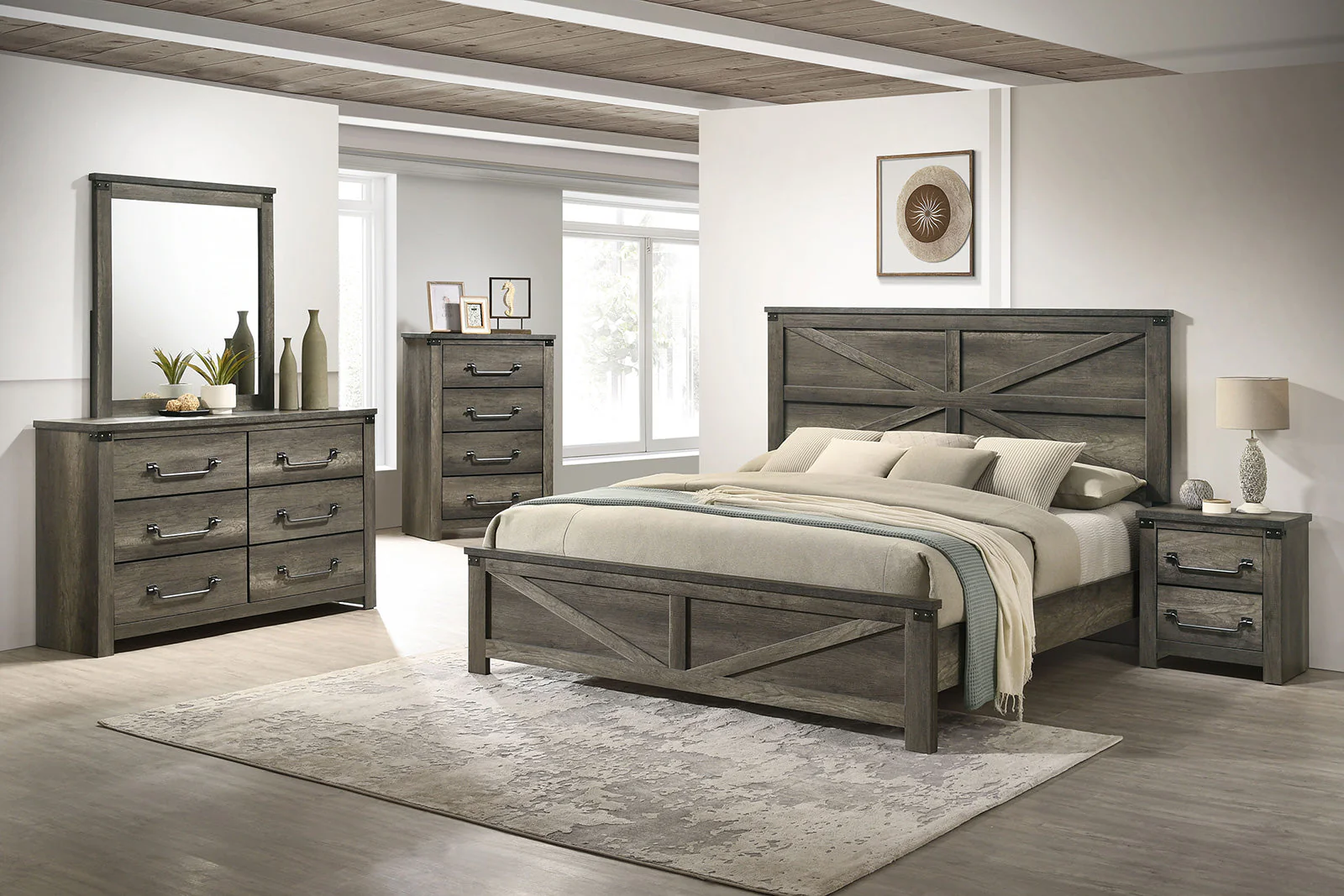 Britonale Gray Queen Bed - Image 3