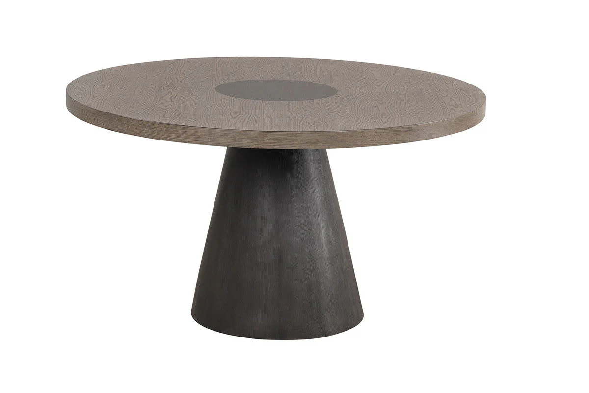 Broager Rustic Oak/Dark Walnut 5 Pc. Round Dining Table Set - Image 2