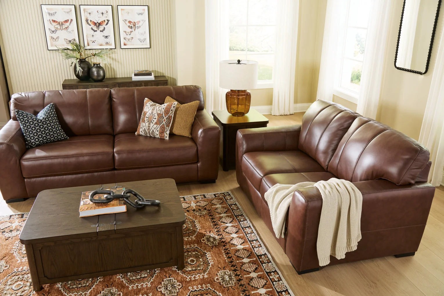 Brogliano Sofa and Loveseat Living Room Set - Image 3
