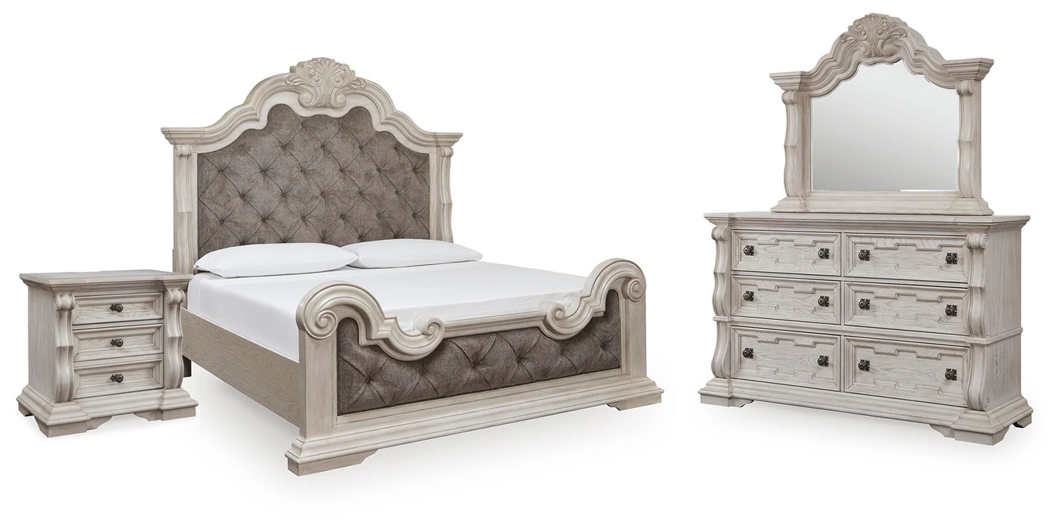 Bruchandi Upholstered Panel Bed Bedroom Set - Image 2