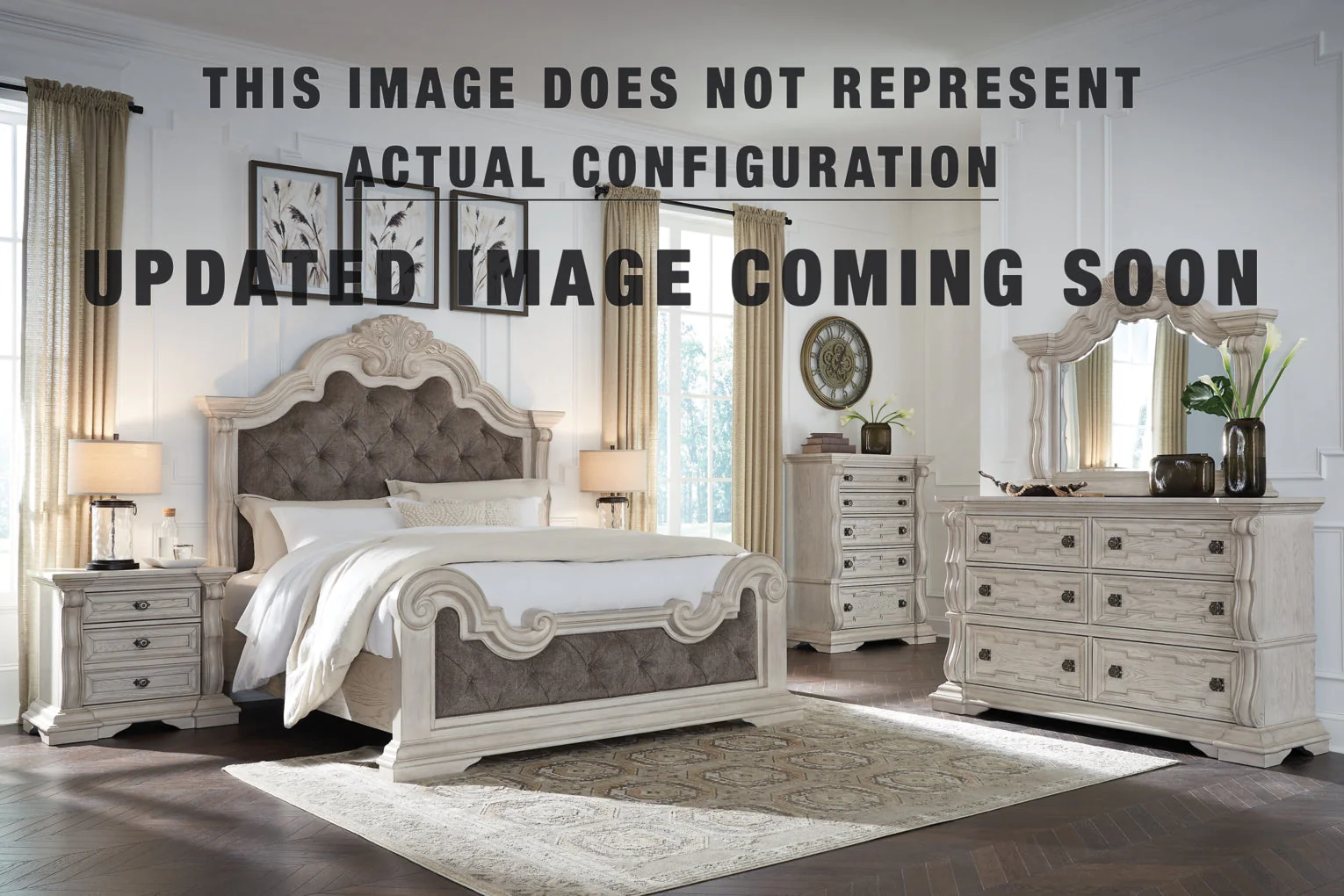 Bruchandi Upholstered Panel Bed Bedroom Set - Image 3