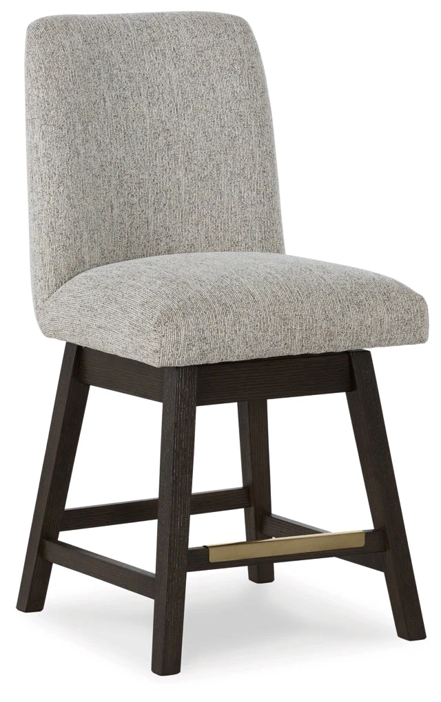 Burkhaus Upholstered Swivel Barstool - Image 3
