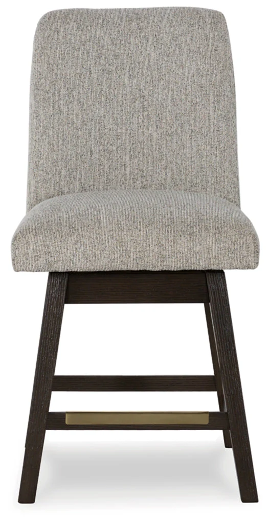 Burkhaus Upholstered Swivel Barstool - Image 4