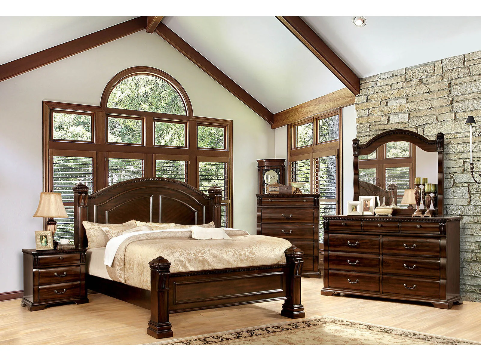 Burleigh Cherry 4 Pc. Queen Bedroom Set