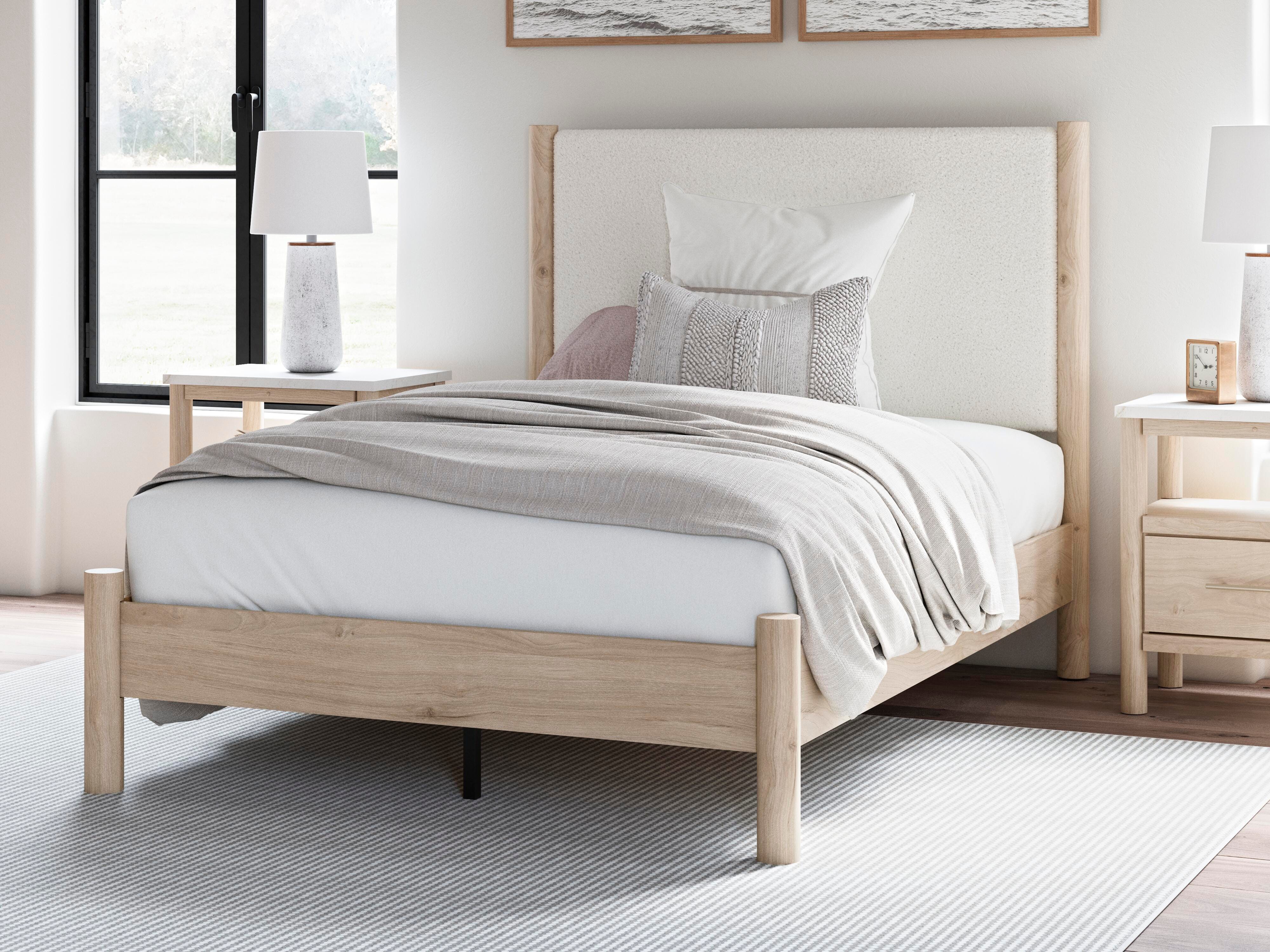 Cadmori Upholstered Panel Bed - Image 10